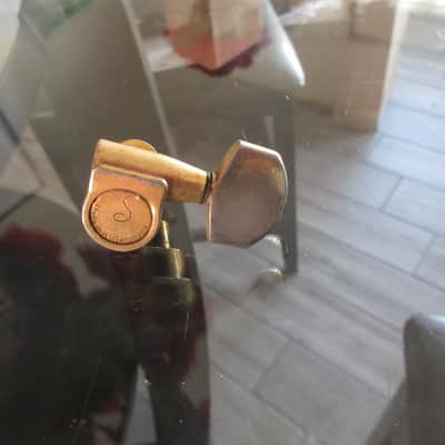 Single 1960s 70 Schaller Gold Tuner Made in Germany Bass Side Low E A D image 2