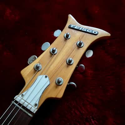 c.1968 Teisco V-2 Mosrite Style MIJ Vintage Guitars “Sunburst” image 3