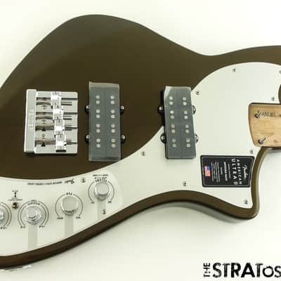 Fender American Ultra II Meteora Bass LOADED BODY USA Guitar Texas Tea image 1