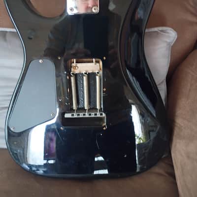 Fernandes MIJ Matsumoku 1980s gloss black Electric Guitar. Light weight only 6.9 lbs. image 7