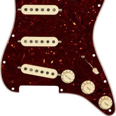 Fender Pre-Wired Strat Pickguard, Custom Shop Custom '69 SSS, Tortoise Shell 11 Hole PG image 4
