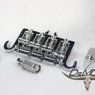 Three Point Chrome Bass Guitar Bridge - fits many Gibson, Epiphone image 2
