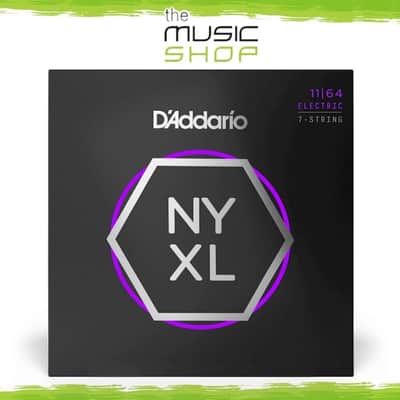 D'Addario NYXL 11-64 Medium 7 String Electric Guitar Strings - NYXL1164 image 1
