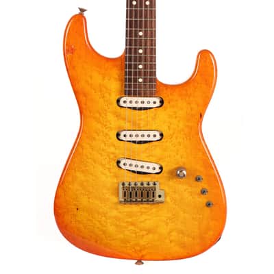 1983 Charvel San Dimas Birdseye Maple Body Sunburst image 2