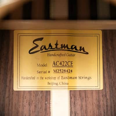 Eastman AC422CE Grand Auditorium Acoustic/Electric Guitar with Hardshell Case image 15