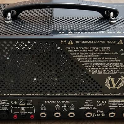 Victory Amps V30 MK II The Jack 2-Channel 42-Watt Guitar Amp Head 2020 - Present - Black image 2