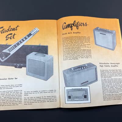 1955 Rickenbacker Catalog Case Candy Brochure Combo 600 and 800 image 7