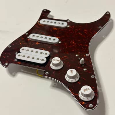 Unbranded Stratocaster Loaded Pickguard Brown Tortoise Shell HSS Humbucker image 1
