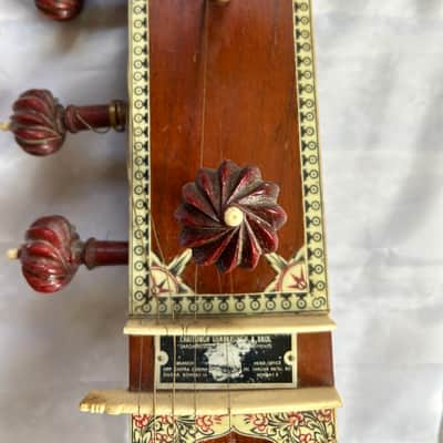 VINTAGE SITAR CHAITSINGH GUBAXSINGH Sitar Unlown image 8