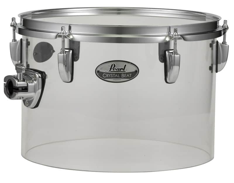 Pearl Crystal Beat Ultra Clear 14x10" Single-Headed Rack Tom Tom Drum CRB1410ST/C730 | NEW | Authorized Dealer image 1