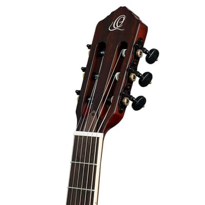 Ortega RTPSTD-SBK-L - Left-Handed Standard Thinline Crossover Electric Nylon String Guitar - TourPlayer Series image 14