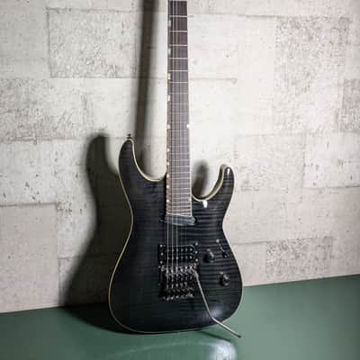 ESP Horizon Kiko 27 Frets Heel Cut 2013 See Thru Black Grass Roots image 2