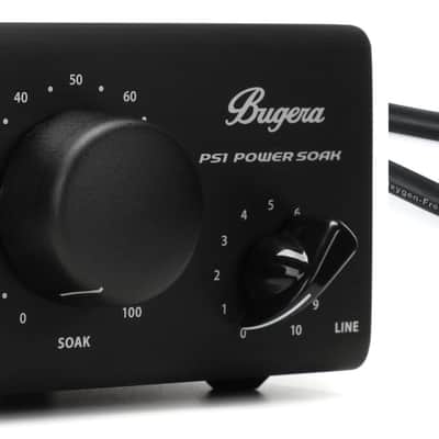 Bugera PS1 Passive 100-watt Power Attenuator  Bundle with D'Addario Classic Series 1/4 inch TS to 1/4 inch TS Speaker Cables - 25 foot image 1