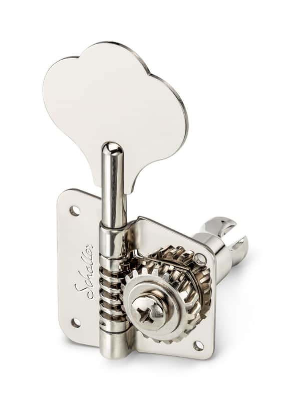 Schaller Germany 4-In-Line F-Series Tuners for Fender P/J Bass, NICKEL image 1