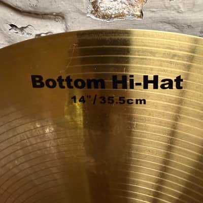 Pearl 14" Student Model Hi-Hat Cymbals Pair – Brand New – Brass Finish – Top & Bottom Set image 2
