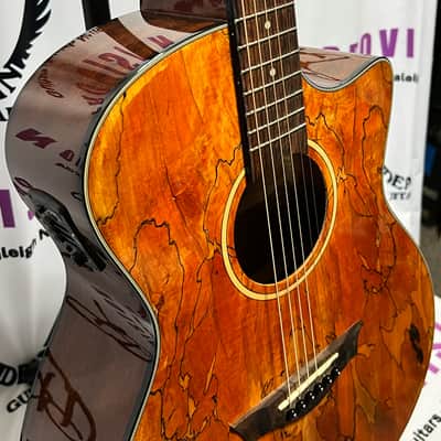 Dean AXE Exotic Cutaway A/E - Spalt Maple image 3