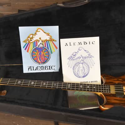 Alembic Stanley Clarke Signature Deluxe short scale 4 string Bass Macassar Ebony - VIDEO DEMO image 3