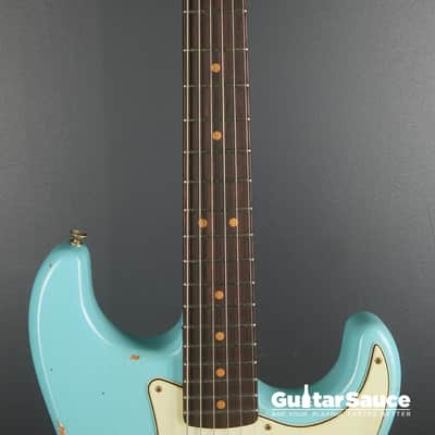 Fender Custom Shop Limited 64 L-Series Stratocaster Heavy Relic Aged 2025 - Daphne Blue (COD 1928NG) image 9