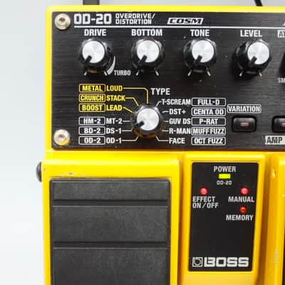 Boss OD-20 Overdrive / Distortion With Power Supply Guitar Effect Pedal AT98769 image 2