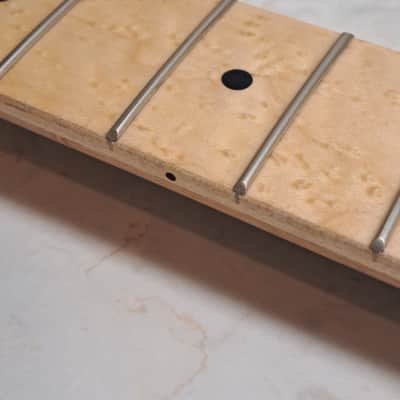 Mighty Mite 6-String Guitar Neck for Fender Stratocaster- Unfinished Birdseye Maple- NOS New Unused image 13
