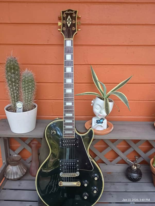 Aria LC-500 Les Paul Custom 1976 - Black/Ebony image 1