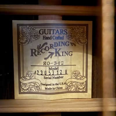 Recording King RO-342 - Tonewood Reserve Elite - 000 - Natural -2023 image 12