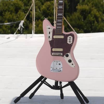 Fender Squier FSR Classic Vibe '70s Jaguar - Shell Pink - Mods & Extras image 2