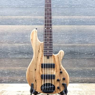 Lakland Skyline Series 55-01 Deluxe Spalted Maple Natural 5-String Electric Bass image 2