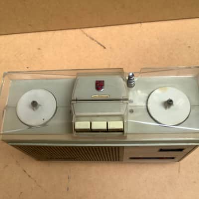 Philips Vintage Portable analog reel to reel tape player recorder image 2