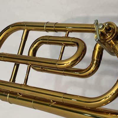 King 5B Symphony Tenor Trombone w F Attachment 1979 - Lacquer Large Bore image 9