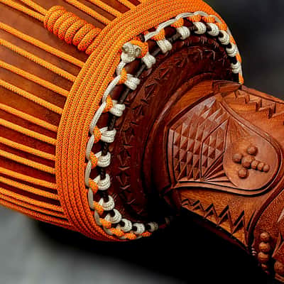 Djembe Drum Guinea Large Pro Hardwood - Lenke Wood Handmade All Solid One Piece image 6