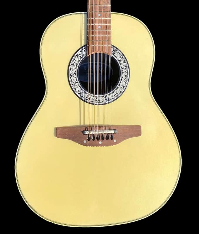 Ovation Model 1515 - 12 String Acoustic Electric -  Made in Korea - Circa 1983 - Pearl White - w/OHSC image 1