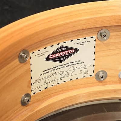 Craviotto USED ​​Red Birch Solid Shell 14''×5.5'' [Private Reserve Snare / Tube Lug Edition] image 6