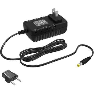 HQRP 6V AC Adapter Compatible with Akai MPK2 MPK25 MPK49 MPK61 MPK88 MPK249 MAX49 Keyboard Power Supply Cord Adaptor [UL Listed] + Euro Plug Adapter