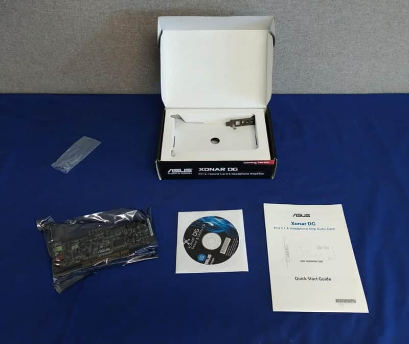 ASUS Xonar DG PCI Sound Card 5.1 channels Headphone Amp w/ Driver/Manual CD NOS image 1
