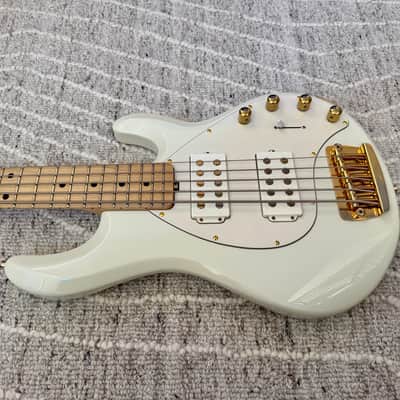 Ernie Ball Music Man Stingray 5 HH 2015 - Ivory White image 6