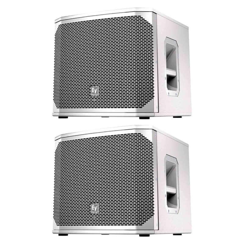 Electro-Voice ELX200-12SP-W 12" Subwoofer in White 2-Pack - Open Box image 1