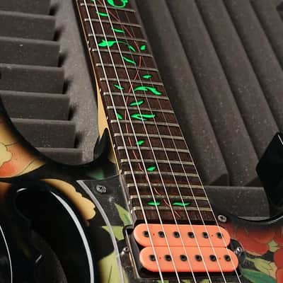 Ibanez JEM77-FP Steve Vai Signature 1988 - 2004 - Black Floral Pattern image 9
