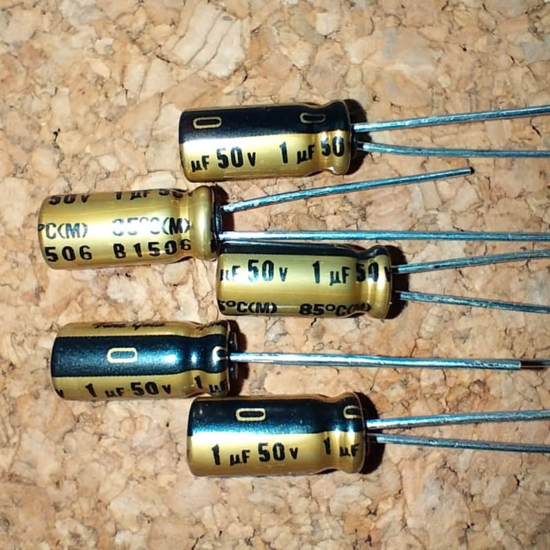 1uF 50V 85℃ Nichicon FG Electrolytic capacitor x5pcs :: for Audio use image 1
