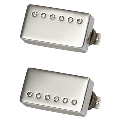 Gibson Custombucker Humbucker Pickups, Matched Set, Nickel image 1
