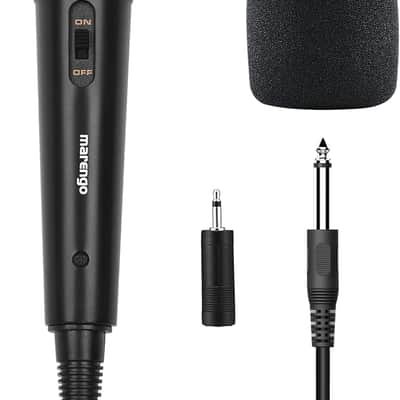 Handheld Wired Microphone, Cardioid Dynamic Vocal Mic with 13ft Cable and ON/Off Switch, Ideally Suited for Speakers, Karaoke Singing Machine, Amp, Mixer image 1