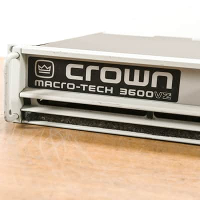 Crown Macro-Tech 3600VZ 2-Channel Power Amplifier CG0127W image 4