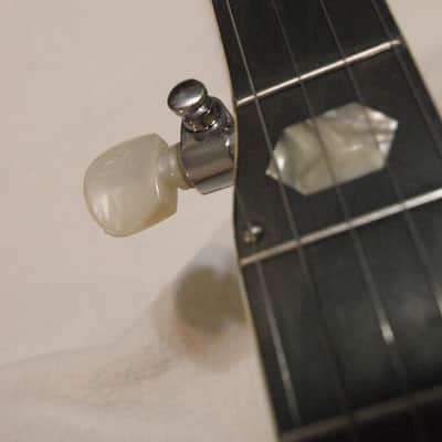 Iida Model 229 5 string Archtop Resonator Banjo 1979 natural w/ gig bag image 13
