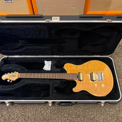 Ernie Ball Music Man Axis Super Sport lefty Natural Flame Maple Top image 13