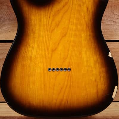 FENDER USA TELECASTER w/ BIGSBY! Tremolo Gold & Sunburst American Beauty 13415 image 7