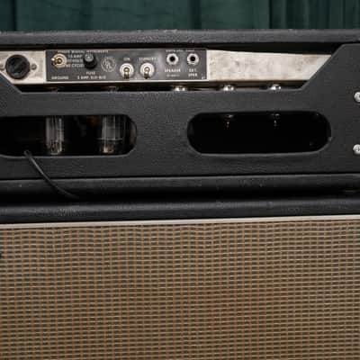 1969 Fender Bassman "Drip Edge" 2-Channel 50-Watt Guitar Amp Head & Cabinet image 9