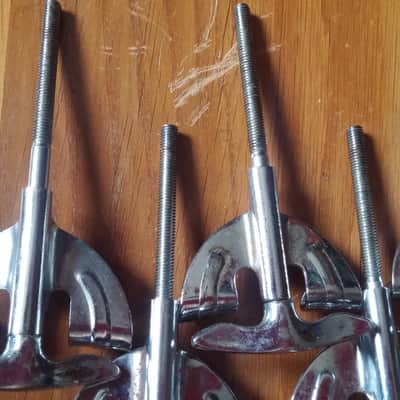 Pearl 4" Bass Drum Tension T Rod w/ Claws LOT VINTAGE 60s 70s MIJ Japan LUDWIG SLINGERLAND COPY image 6