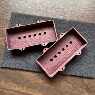 Guilford Indian Rosewood Pickup Cover Set - fits Fender Jazzmaster USA Seymour Duncan and others image 2