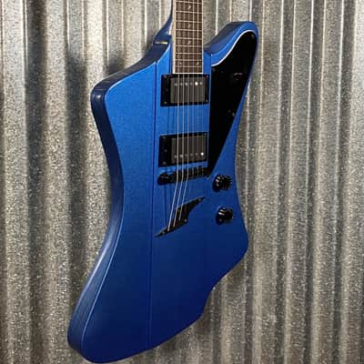 Westcreek Guitars Mirage T Bird Style Dual Humbucker Guitar Blue #0018 Used image 4