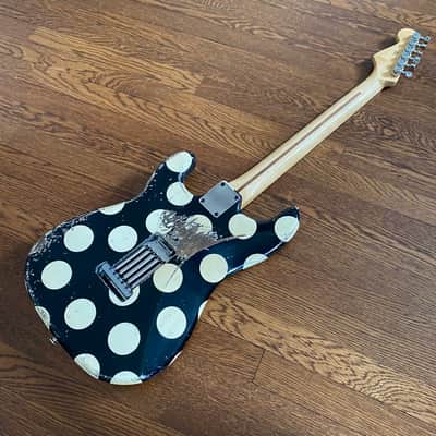 Fender Baritone Stratocaster Neck on MJT VTS Body 2022 - Polka-Dot image 6